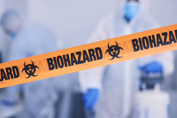 Professional Biohazard Cleanup technician working in Pahokee, FL